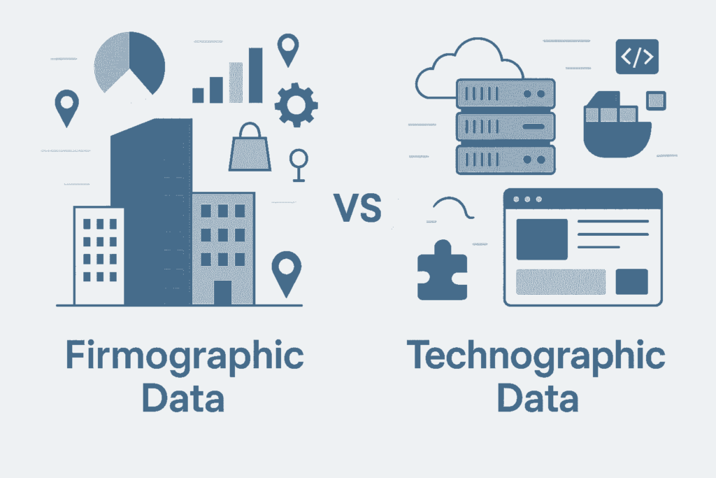 comparison of firmographic and technographic data